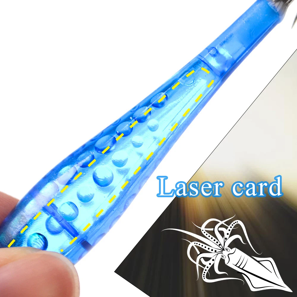 5PCS/Bag 9cm/6g Squid Lure Jigs Double Umbrella Hook Saltwater Fishing Artificial Octopus Cuttlefish Bait peaca Fishing Hook