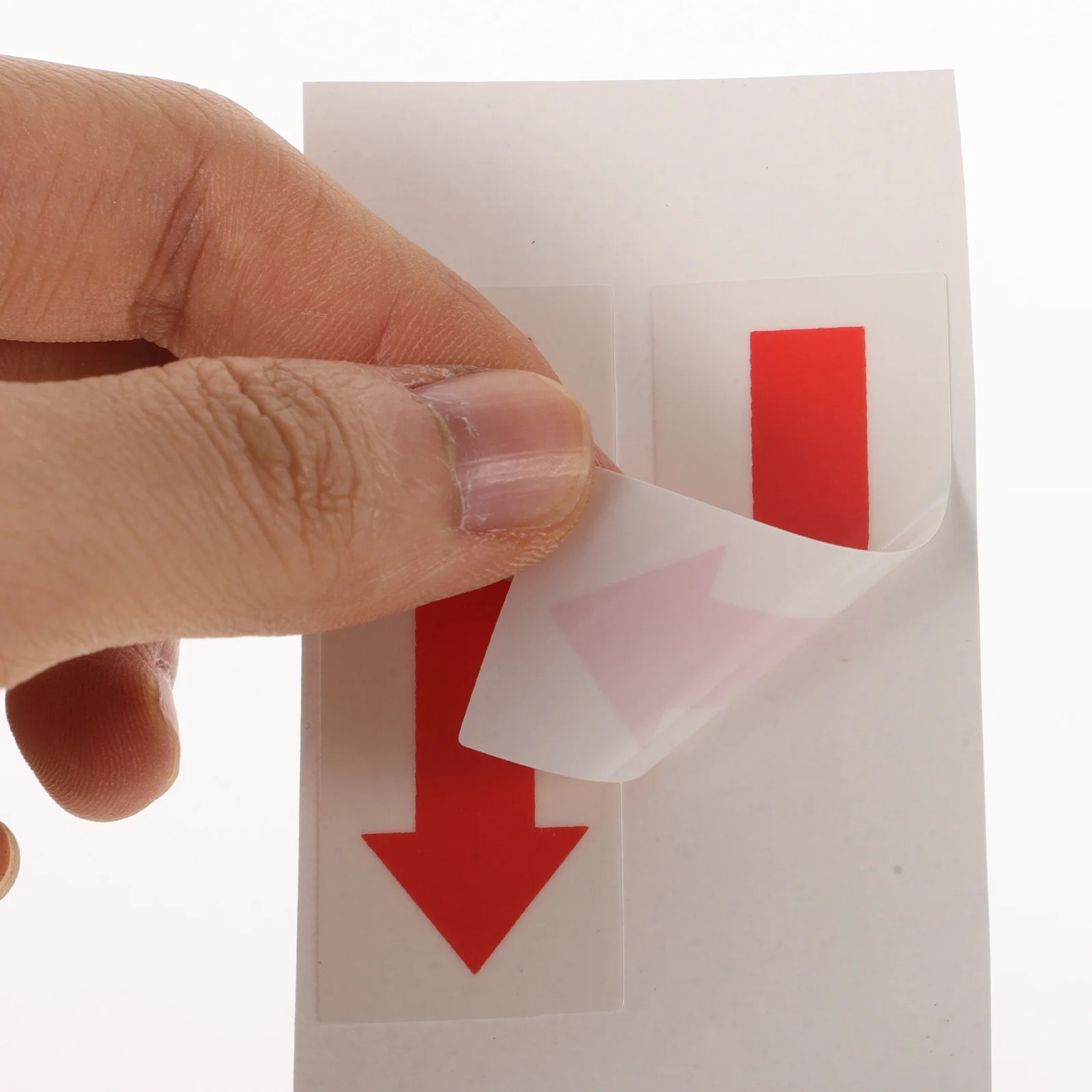 

6pcs Direction Arrow Stickers Indicating Direction Decals For Office Safety Warning Prompt Equipment Signs Traffic