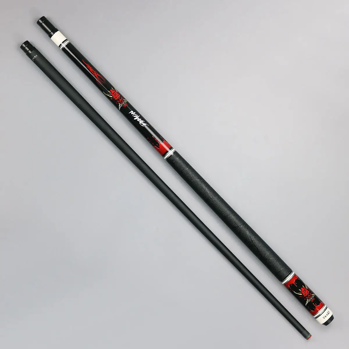 

New Arrival Quality 12.5-13MM Tip 58" Pool Cue 2-pc Center Jointed Carbon Graphite & Maple Billiard Cue Stick