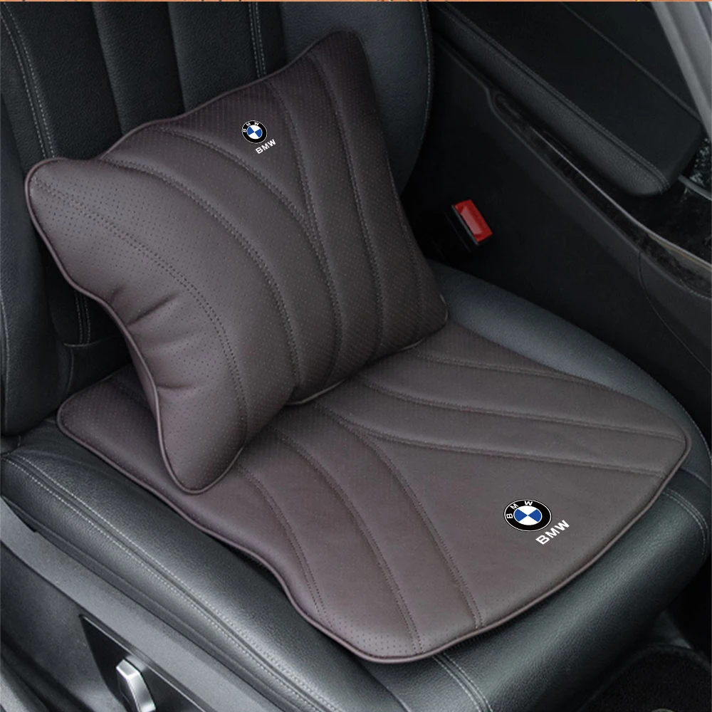 Car Seat Cushion Lumbar Support Pillow Car Seat Cover Auto Accessories For BMW M Performance M3 M5 M6 F01 F20 F10 F15 F16 E28 X5