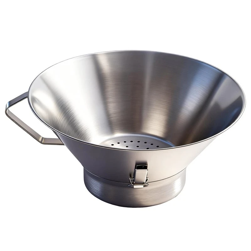 

BYBS-304 Stainless Steel Strainer French Fries Draining Basket Food Draining Bowl