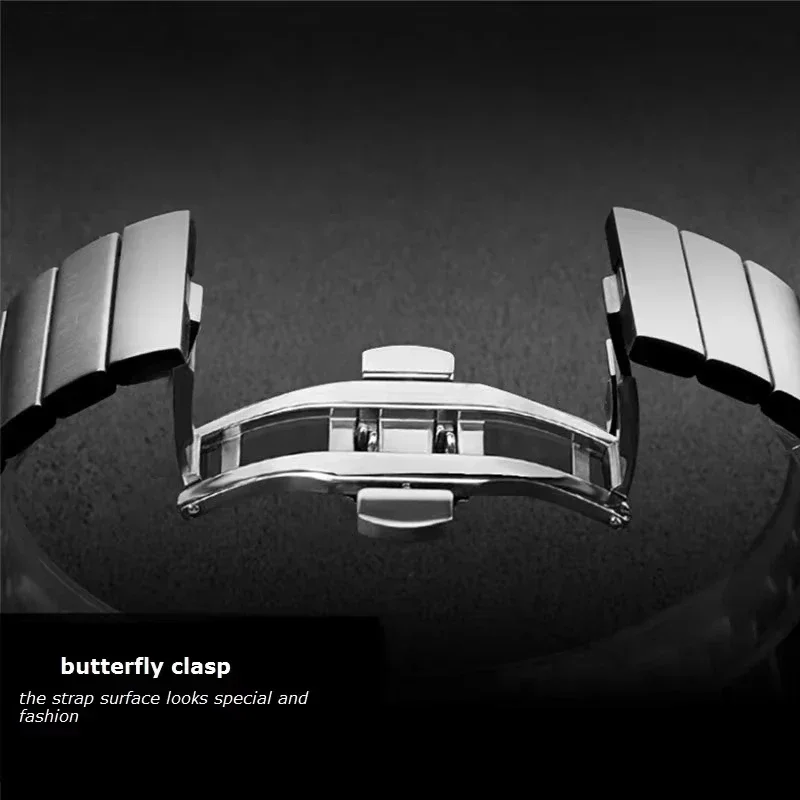 20mm 22mm Stainless Steel Band For Samsung Galaxy Watch 3 45mm/46mm/42mm/Active 2/Gear S3 Strap For Xiaomi Watch S4 S3 S2 S1 Pro