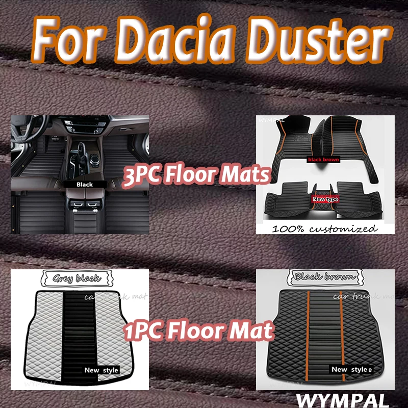 

Luxury Car Floor Mats For Dacia Duster 2010 2011 2012 2013 2014 2015 2017 Carpets Rugs Custom Made Leather Foot Pads Accessories