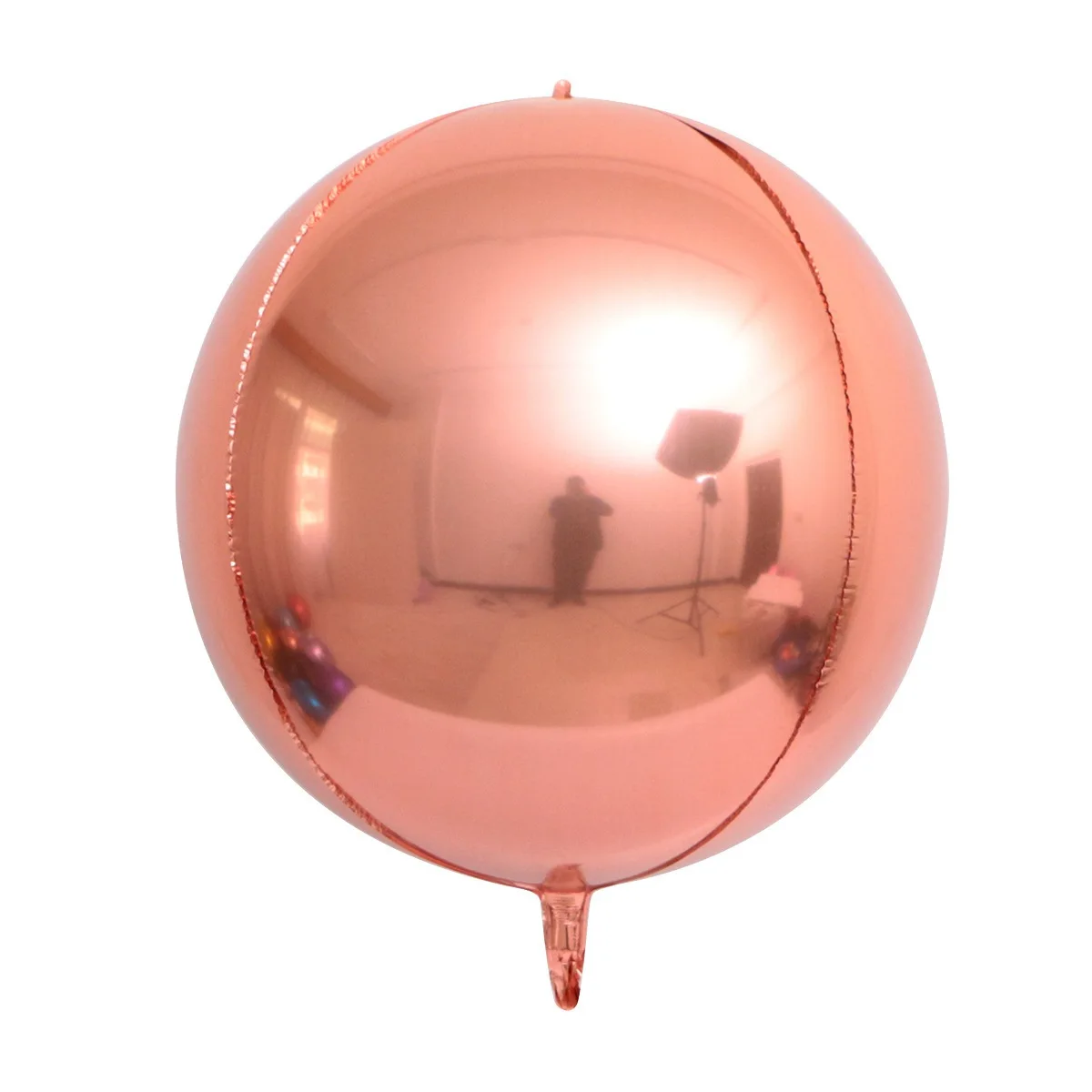 2/5 Stück 4D Runde Ballons 10 18 22 32 Zoll Metallisch Gold Silber Helium-Folienballons für Geburtstag Babyparty Hochzeit Party-Dekoration – Detail 12