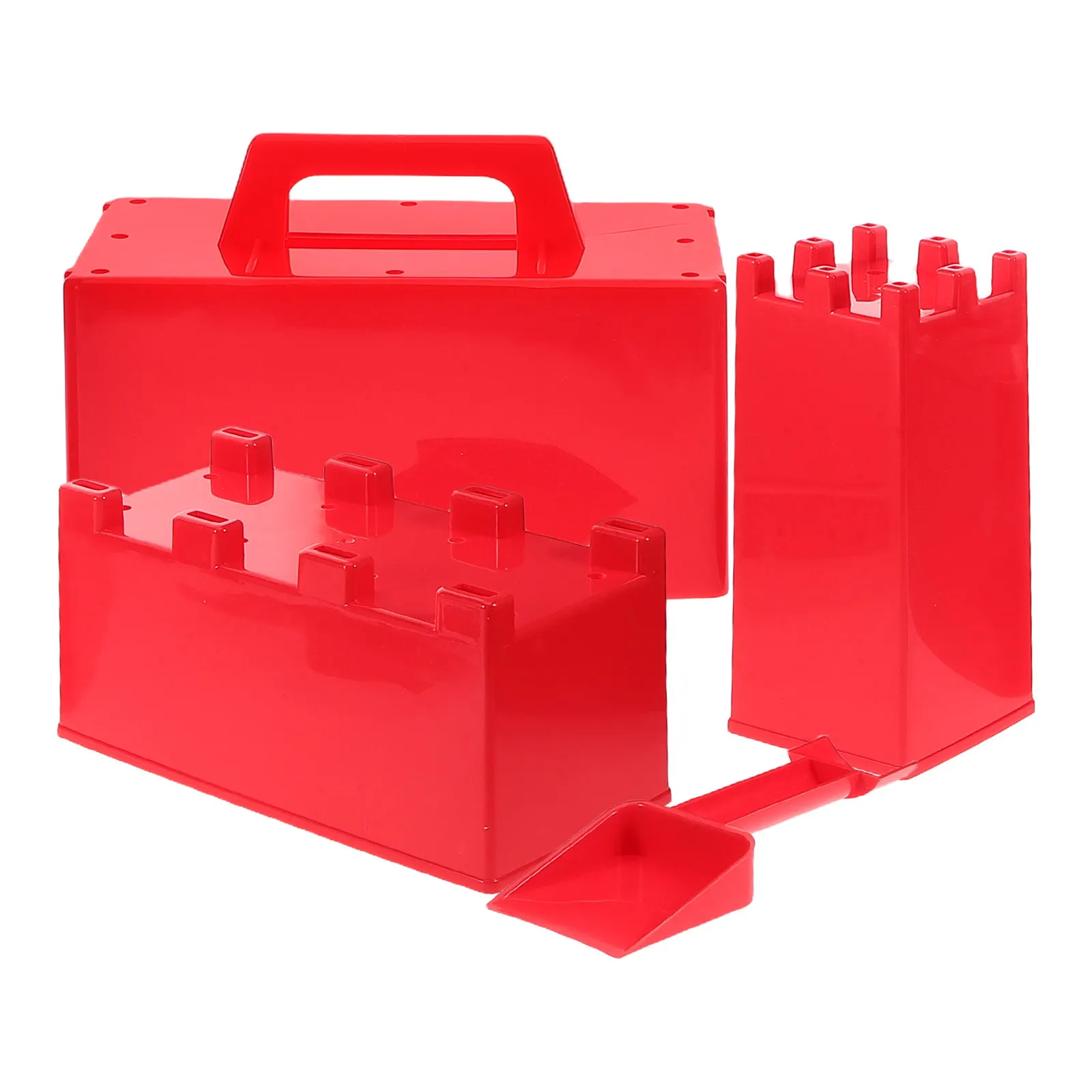 1Set Snow Brick Mold and Shovel Set Cold Weather Resistant Plastic Outdoor Kit for Kids Snow Sculpting Fun