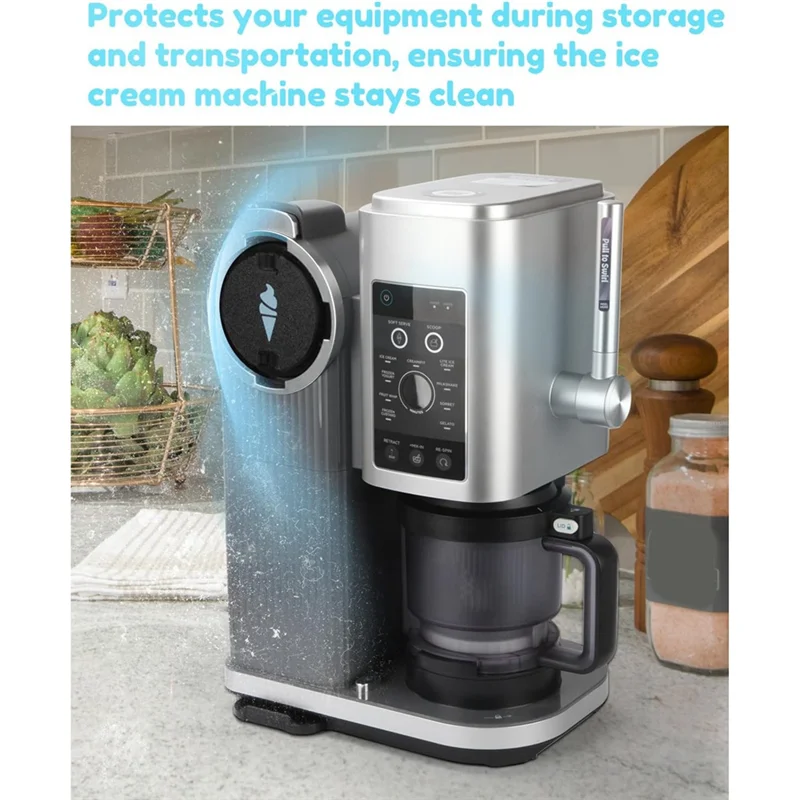 Tapa de sellado estable a prueba de polvo para máquina de helados Ninja NC701, fácil de instalar y quitar, 1 Uds.