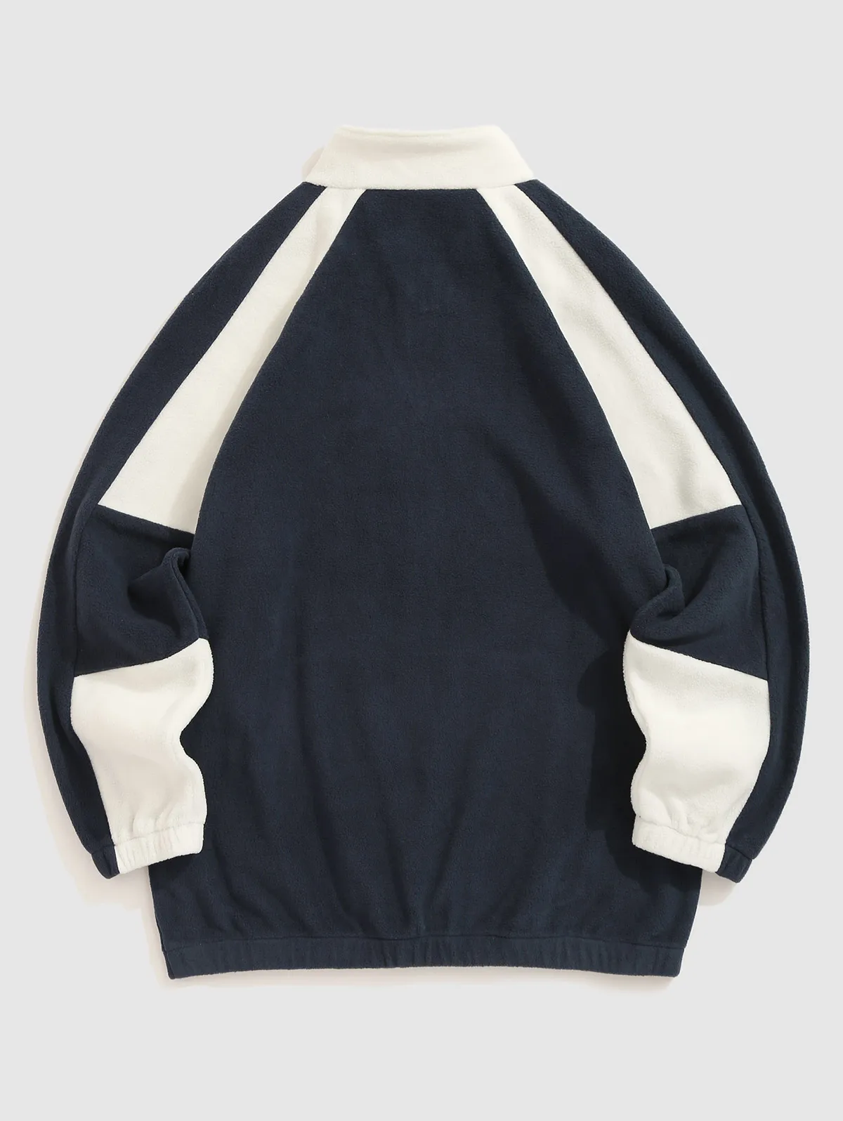 Men's Colorblock Raglan Sleeve Zip up Sweatshirt Casual Regular Fit Letter Embroidery Pocket Stand Collar Pullover for Fall & Wi