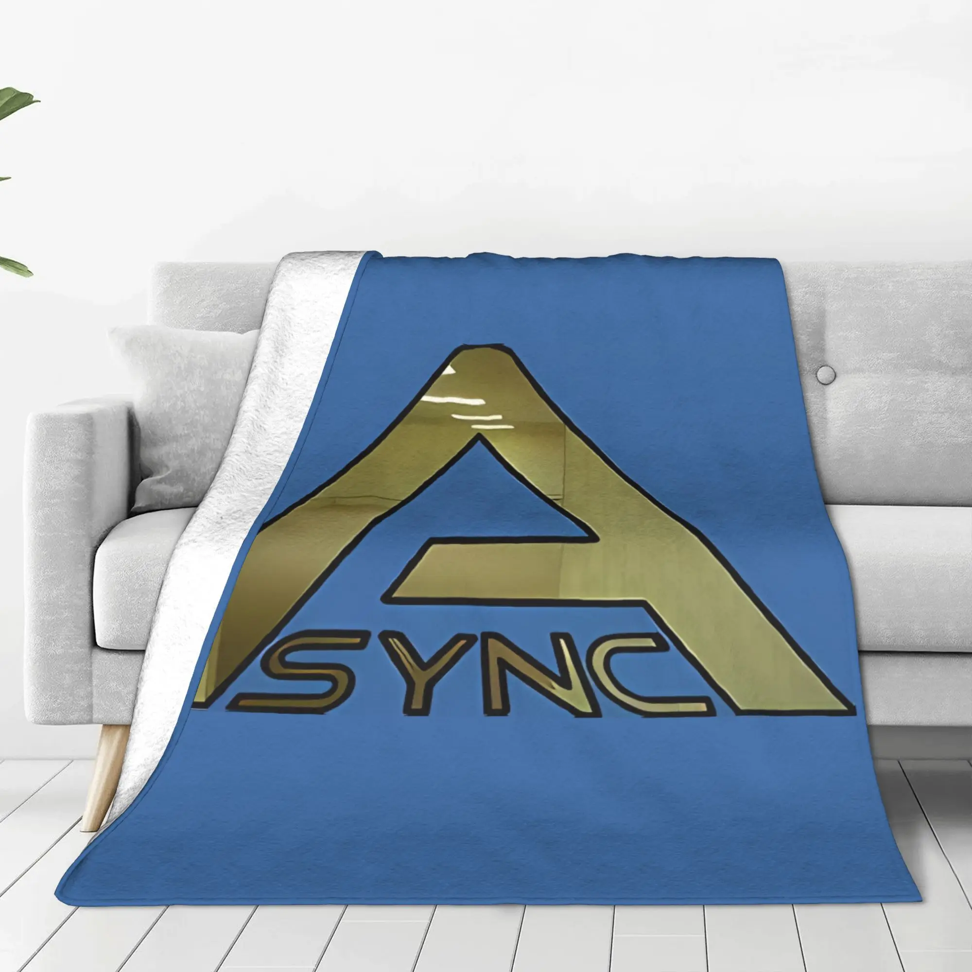 1PC Home Cutecore A Sync Emblem Backrooms Blanket Super Cosy Plush Home Living Room Sofa Halloween