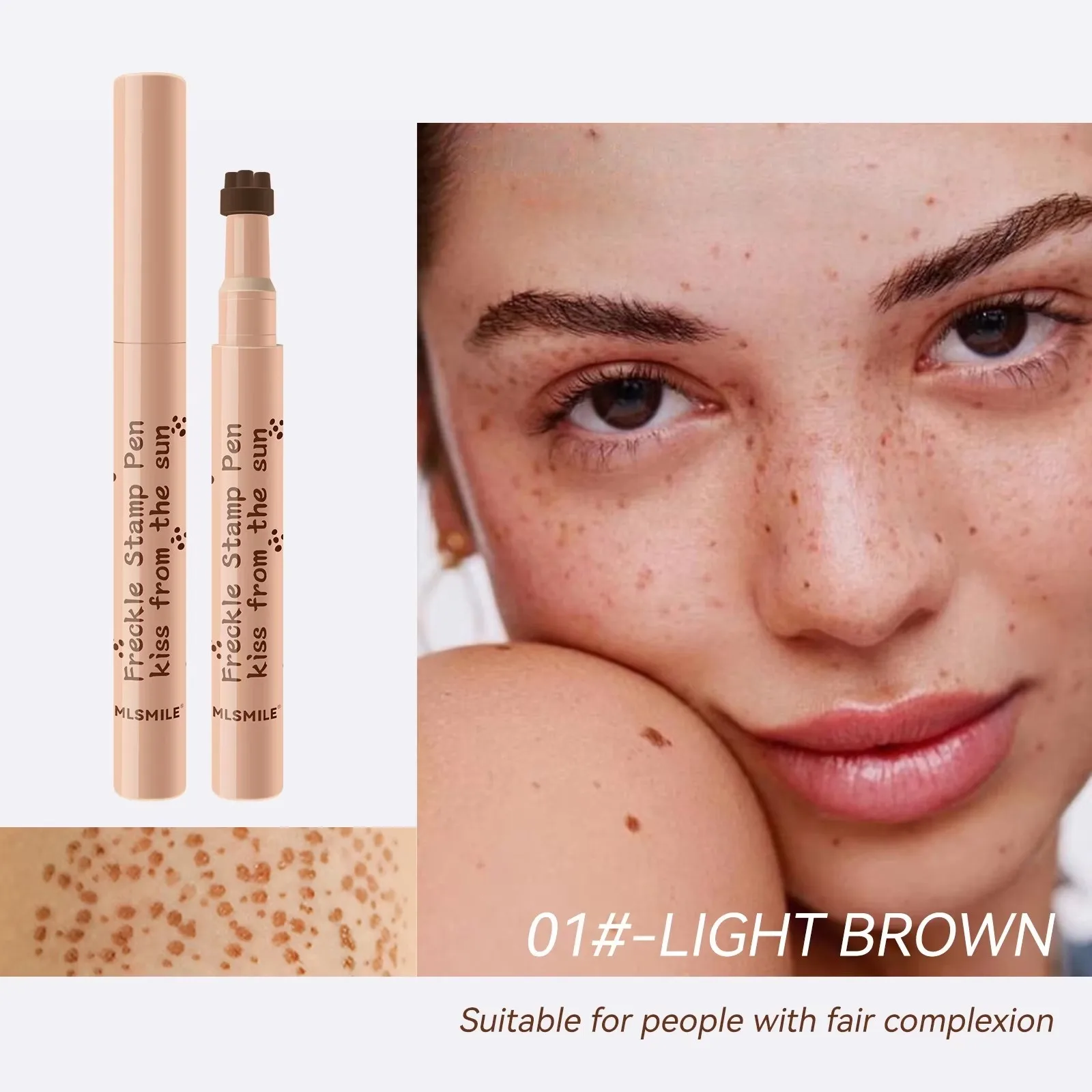 Natural Face Fake Freckle Pen Waterproof Simulation Fake Spot Makeup Tool Long-lasting Look Face Dot Spot Pen Cosmetic.