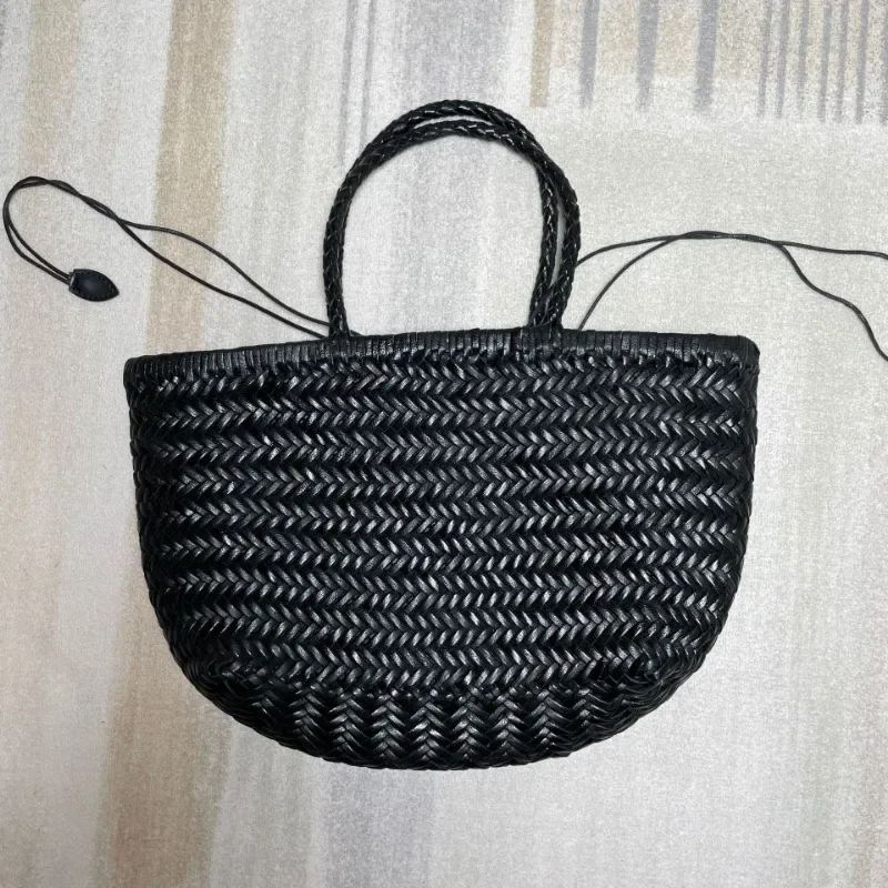 Simple Elegant Handbags Large Capacity Straw Rattan Woven Bag 2024 New Casual All-match Purses Clutch Female Luxury Bolsos Mujer