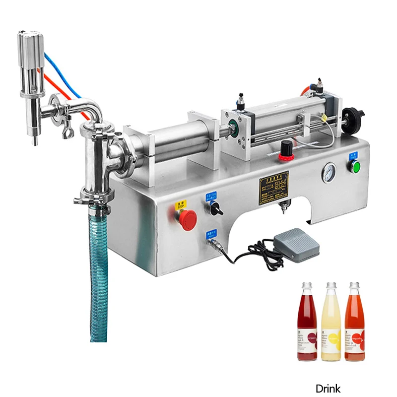 Automatic Pneumatic Single Head Liquid Filling Machine Water Wine Milk Juice Oil Detergent Soap Shampoo Perfume Packing Machine