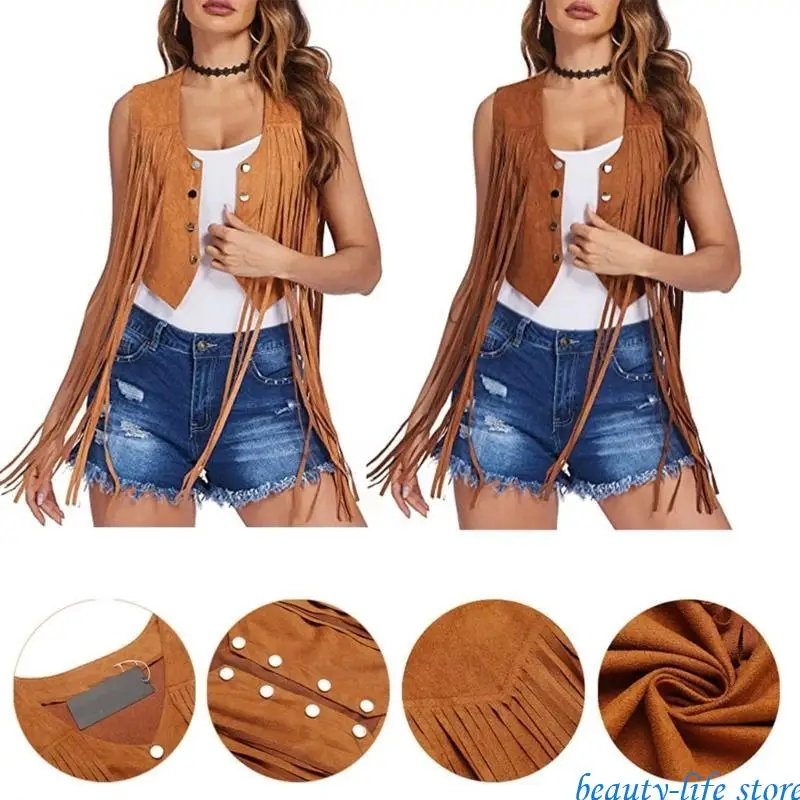 

Женские рукавочные кисточки Vide Hippie Faux подают в суд на бахровые куртки кардиган