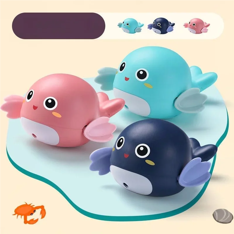 1pc Baby Bathing and Water Playing Toys Ducks, Dolphins, Swimming, Floating Clockwork Toys