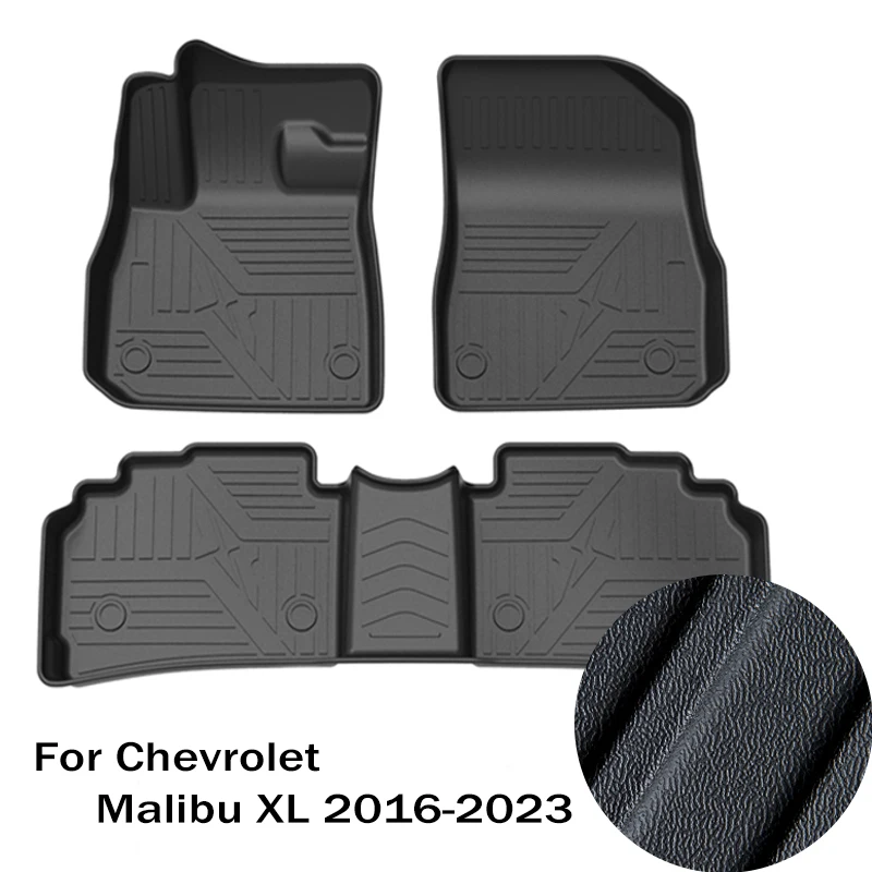 Floor Mats TPE For Chevrolet Malibu XL 2016-2023 Rubber Car mat  Waterproof Car Accessorie
