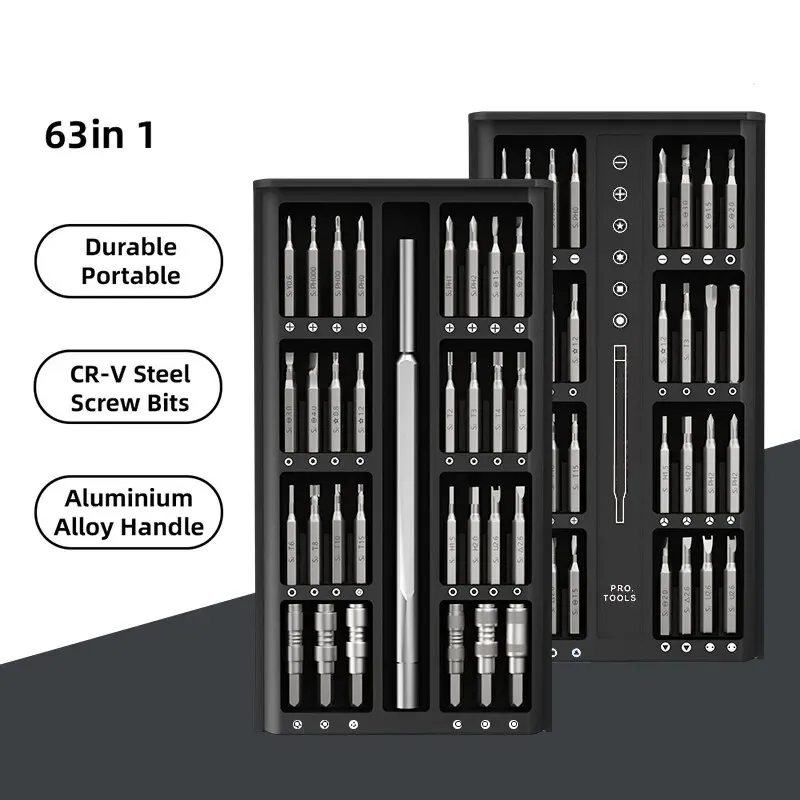 64 in 1 Precision Screwdriver Set Magnetic for Computer PC Laptop   Phone Nintendo Switch PS4 Xbox Watch Glasses Multifunctiona