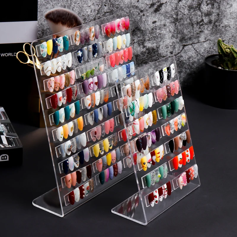 Model Nagel Display Board Acryl Nagel Gel Polish Vernis Kleurendisplay Kaart Boek Grafiek Valse Nagel Tips Toegewijd Schilderen Show