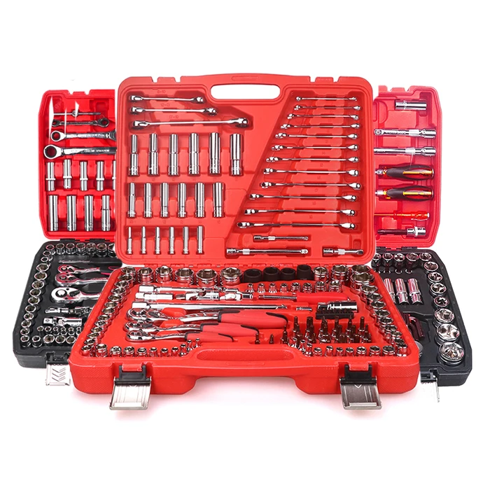 

Custom 151 pcs Heavy Duty Auto Car Repair Tool Box chrome vanadium Flyman Impact Socket Wrench Hand Tool Box Set Kit