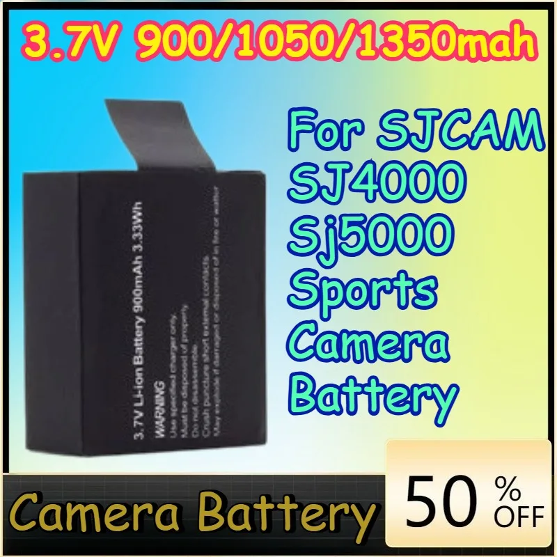 

3.7V 900/1050/1350mah SJCAM Sj4000 High-Quality Battery for SJCAM SJ4000 Sj5000 Sports Camera Battery