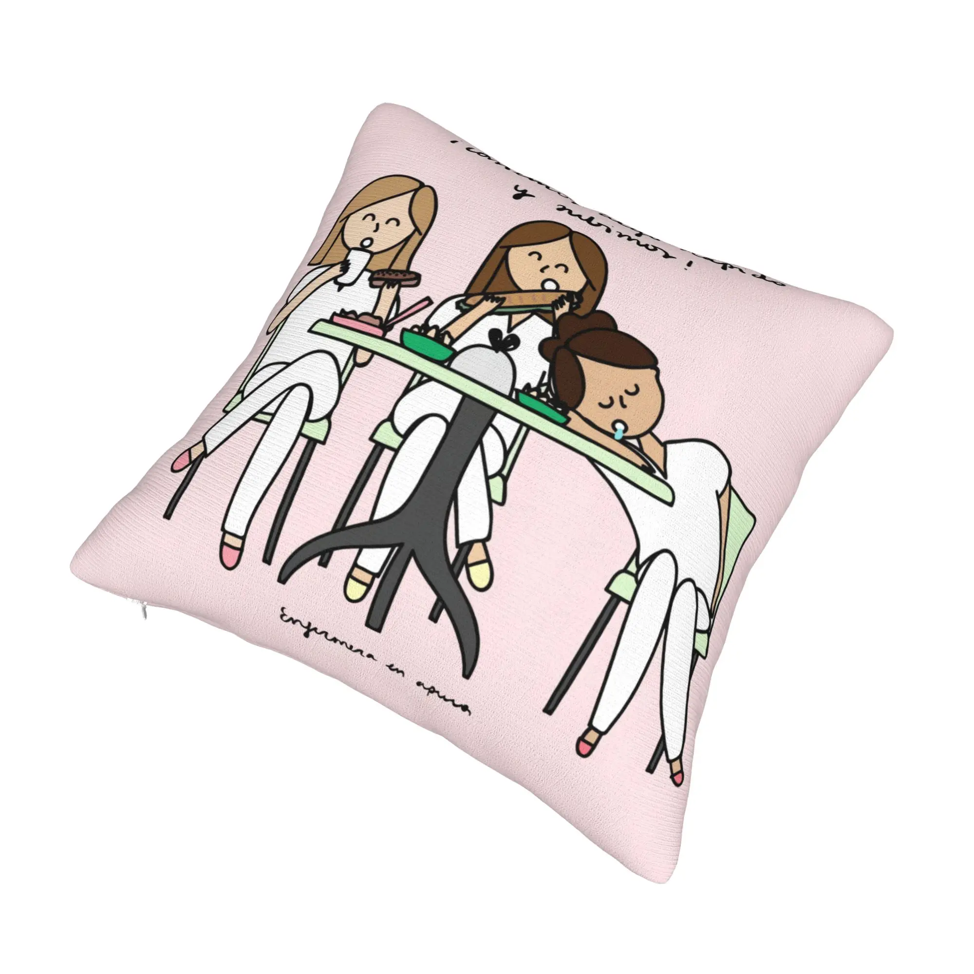Enfermera En Apuros Doctor Nurse Medical Throw Pillow Decor Home  Modern Cushion Cover Velvet Pillowcase