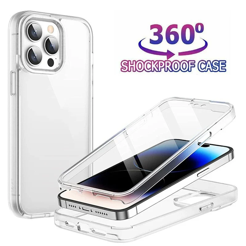 Casing ponsel tahan guncangan seluruh bodi 360, casing penutup belakang transparan untuk Huawei Mate 10 Pro Mate 20 Lite Mate 30 Lite Mate 40 Pro Mate 40