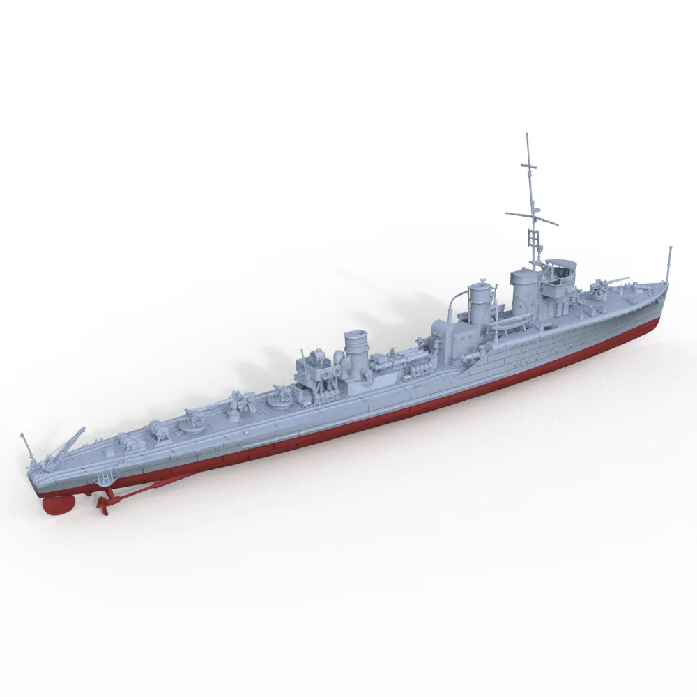 SSMODEL SSC624-A 1/700  Military Model Kit Soviet Uragan Class SKR Groza Frigate Full Hull  Miniature Static Model