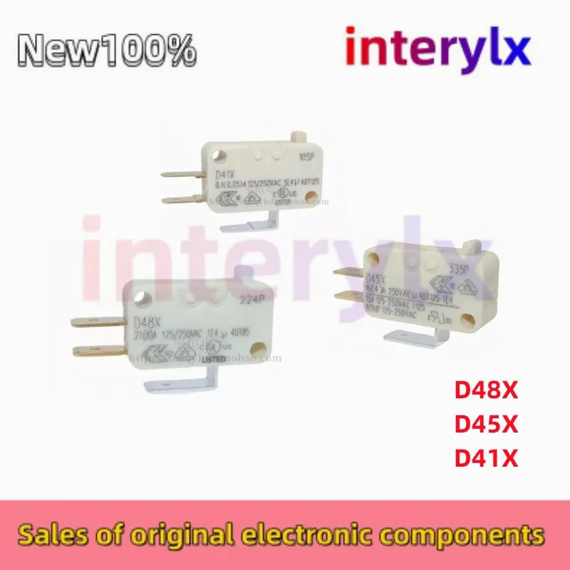 1Pcs/Lot ZF cherry micro switch D41X 0.1A D48X 21A D45X 16A low current normally open and normally closed limit travel switch