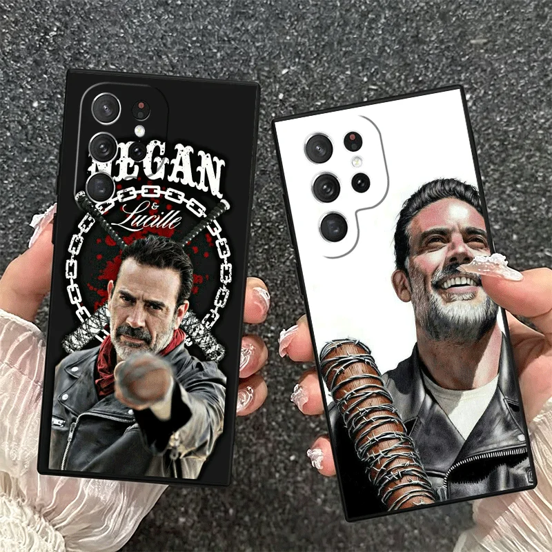 The Walking Dead Negan Soft Phone Case for Samsung Galaxy S23 S24 S25 S26 Ultra S22 Plus S21 FE S20 + S25 Edge Black Cover Funda - view 2