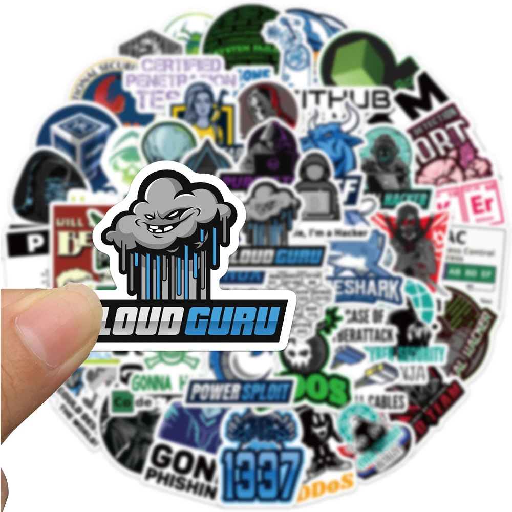 10/30/50pcs Cool Internet Java Hacker Programming Stickers Decal DIY Laptop Motorcycle Luggage Skateboard Car Waterproof Sticker