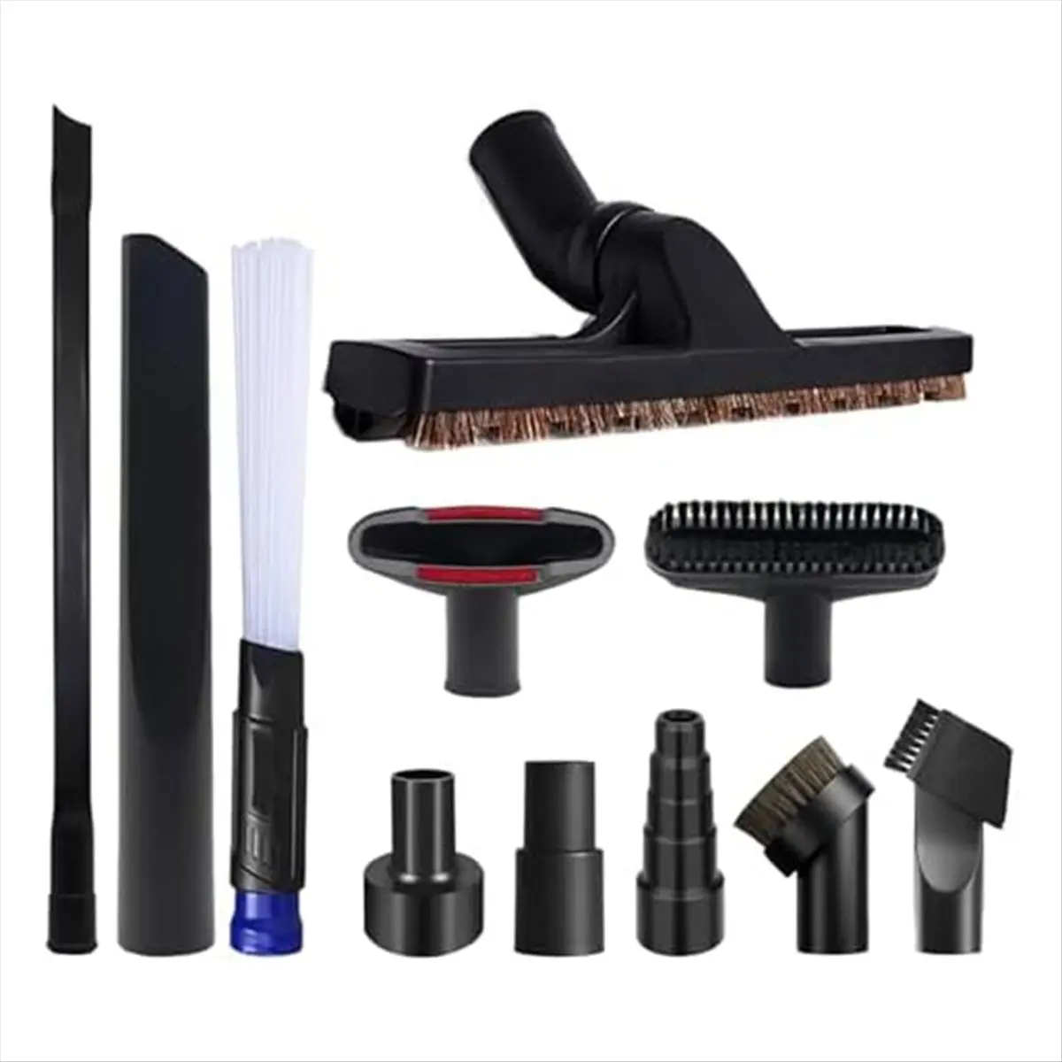 A58Z Universal 1 1/4 Inch Vacuum Attachments Kit for Accessories with Vacuum Brush Attachments,Flexible Crevice Tool