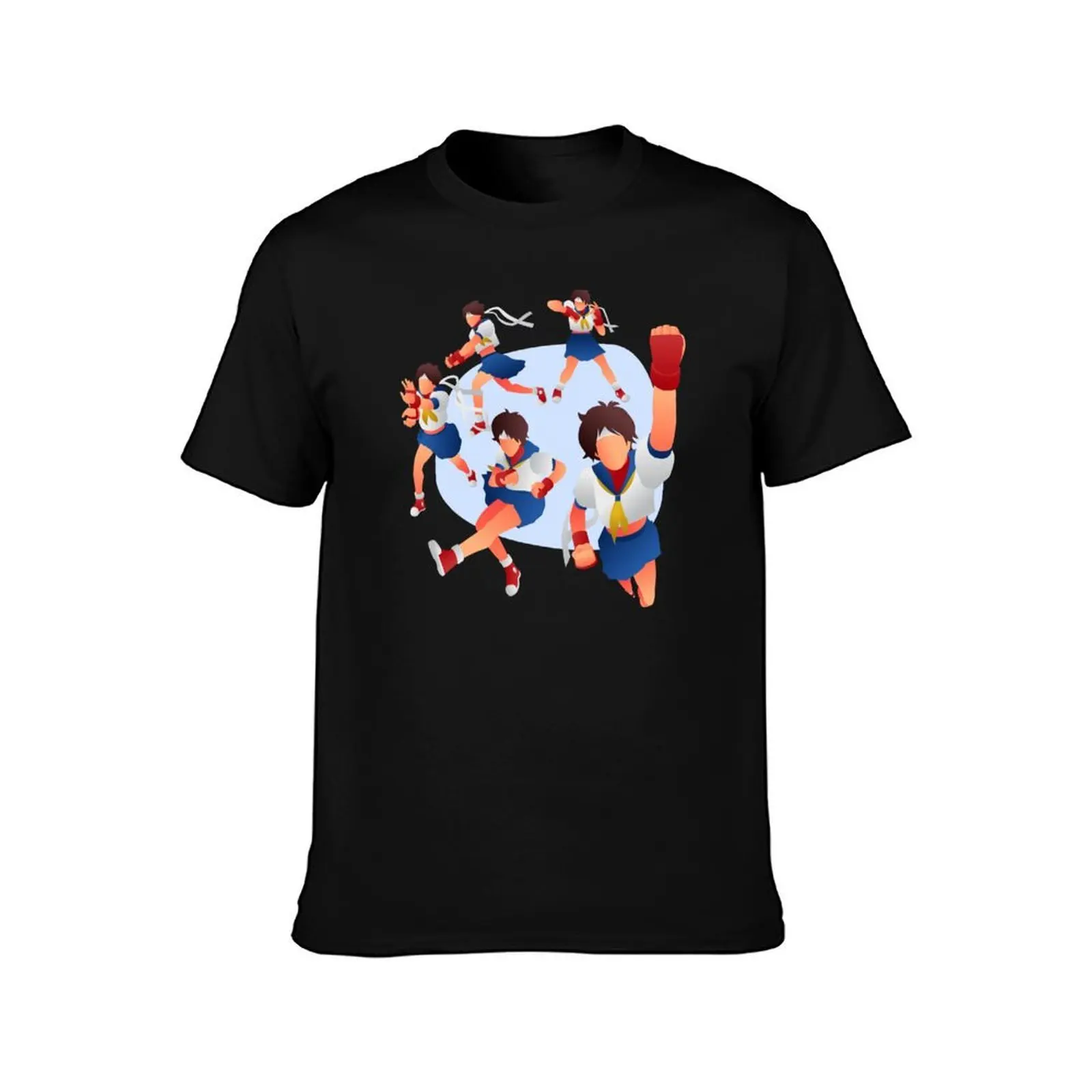 Sakura Combo T-Shirt Athletic Fit Sports Short Sleeve Top