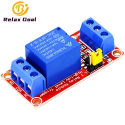 Modulo relè 1 canale 5V 12V 24V scheda scudo con supporto di isolamento optoaccoppiatore Trigger di alto e basso livello per Arduino