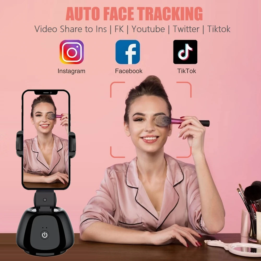 AI Smart Auto Face Tracking Rotation Gimbal Stabilizer Holder Selfie Stick Tripod For Live Vlog Video Smartphone iphone Samsuny