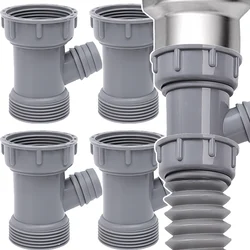 Kitchen Sink Drain Pipe Adapter Y Shaped Basin Sewer Branch Connector Female Male Thread Connector Fitting Accessory Sink Joint