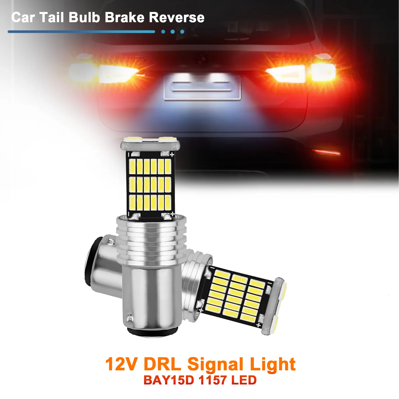

100 шт. 1157 BAY15D P21/5W Светодиодные лампы 45 SMD 4014 Светодиодные автомобильные задние стоп-сигналы Авто задние противотуманные фары Дневные ходовые огни 12 В