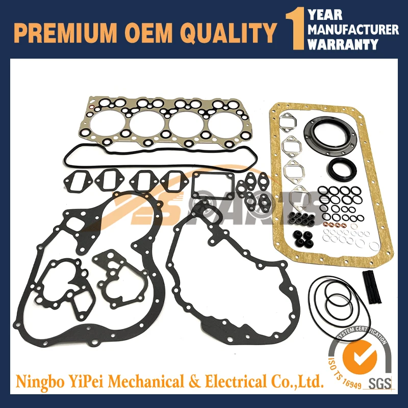 4D32 4D32T Full Gasket Kit For Mitsubishi Diesel Engine