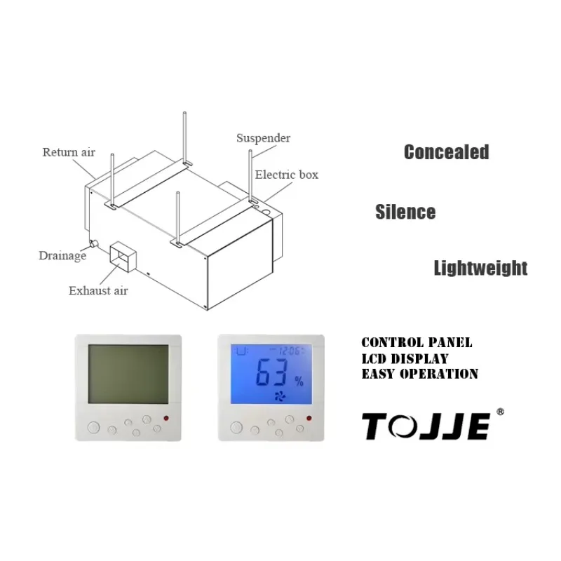 مزيل الرطوبة المخفي المثبت على السقف 138 لتر/د #4
