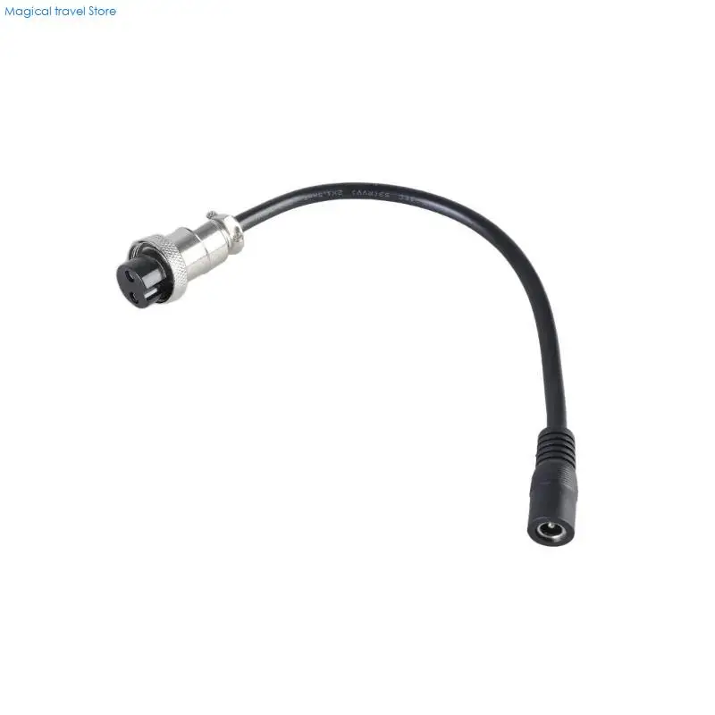 N2UB Aviation Cordset GX20 2 Pin Female Output DC5521 Input for Laptops Solar Panel