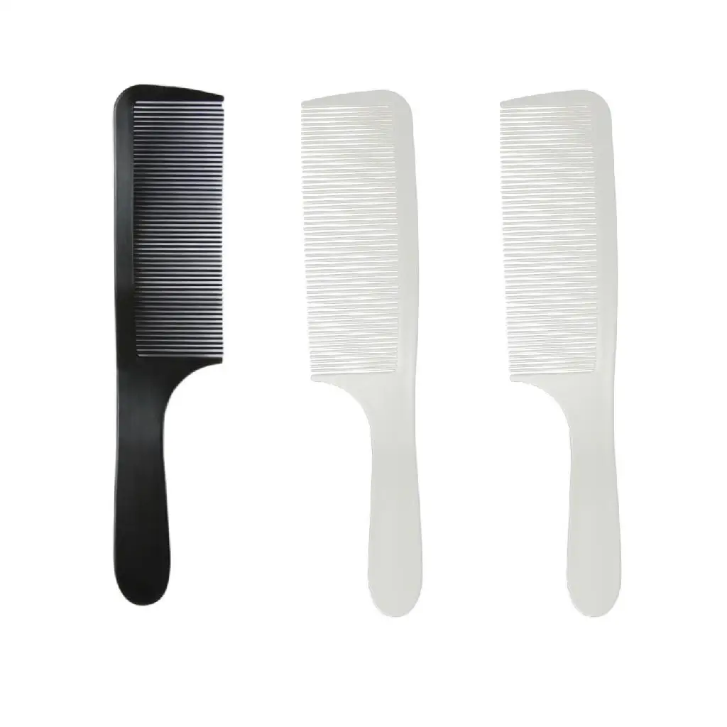 

Изогнутая профессиональная расческа для стрижки волос с плоским верхом, мужская парикмахерская расческа из высокополимерного материала, антистатическая, для использования в салонах