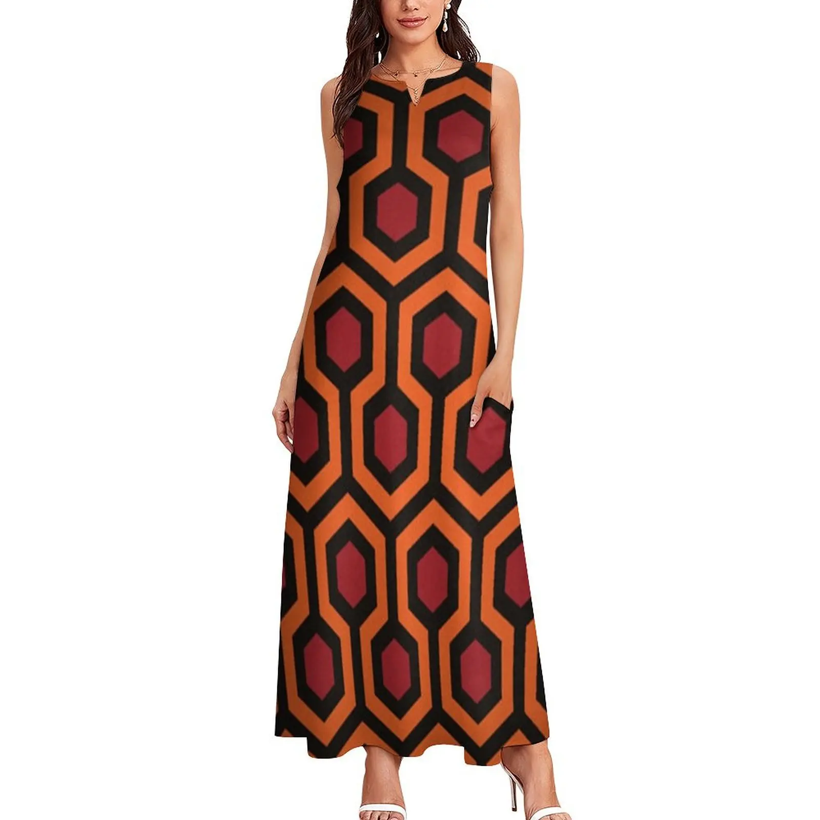 Pattern - Shining Two Girl Twins Scary Movie Horror Kubrick Long Dress summer outfits for women 2025 Woman fashion