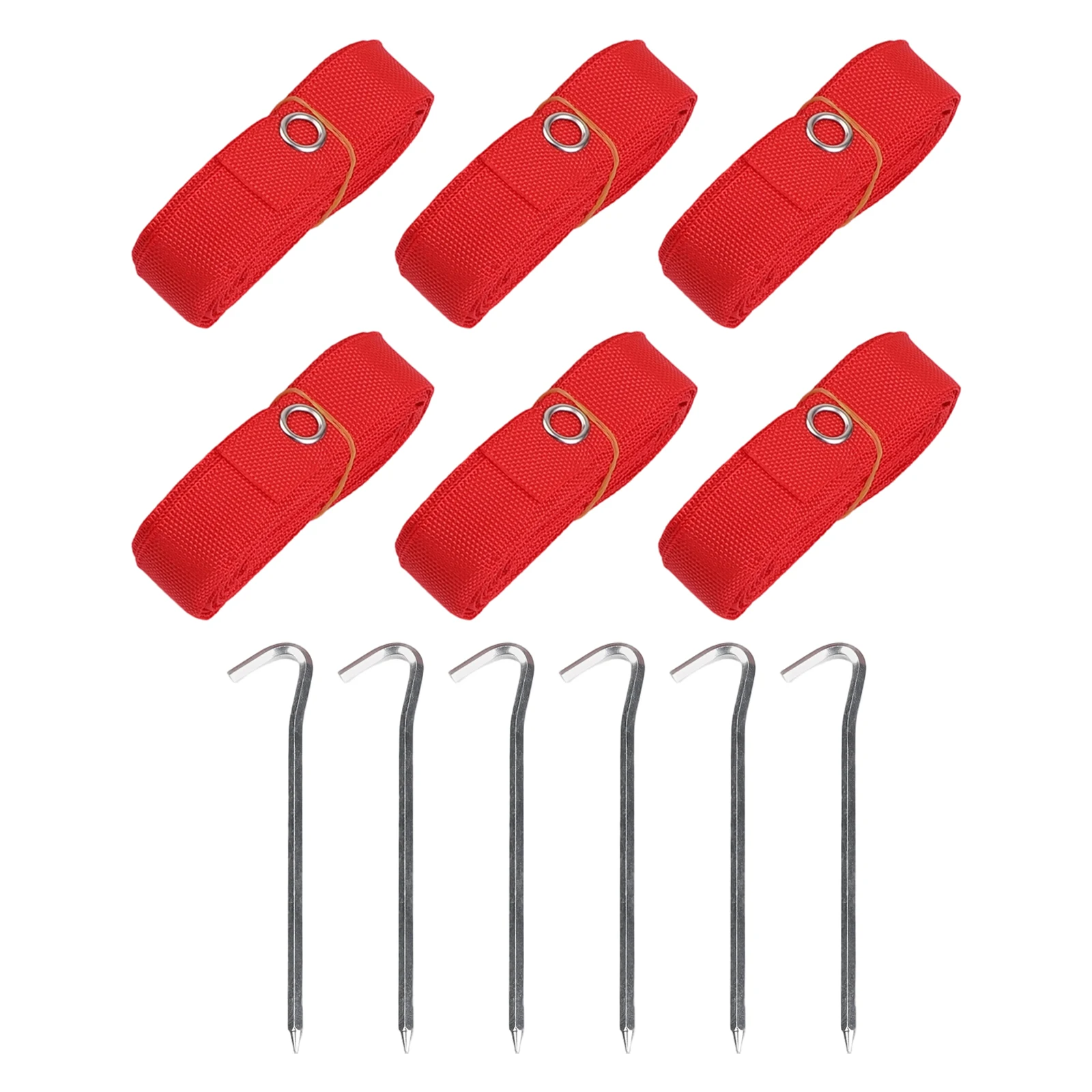 Beach Volleyball Boundary Lines Kit with Stakes for Stable Outdoor Court Marking Nylon Rope 8x16m Rectangle for Sand and Grass