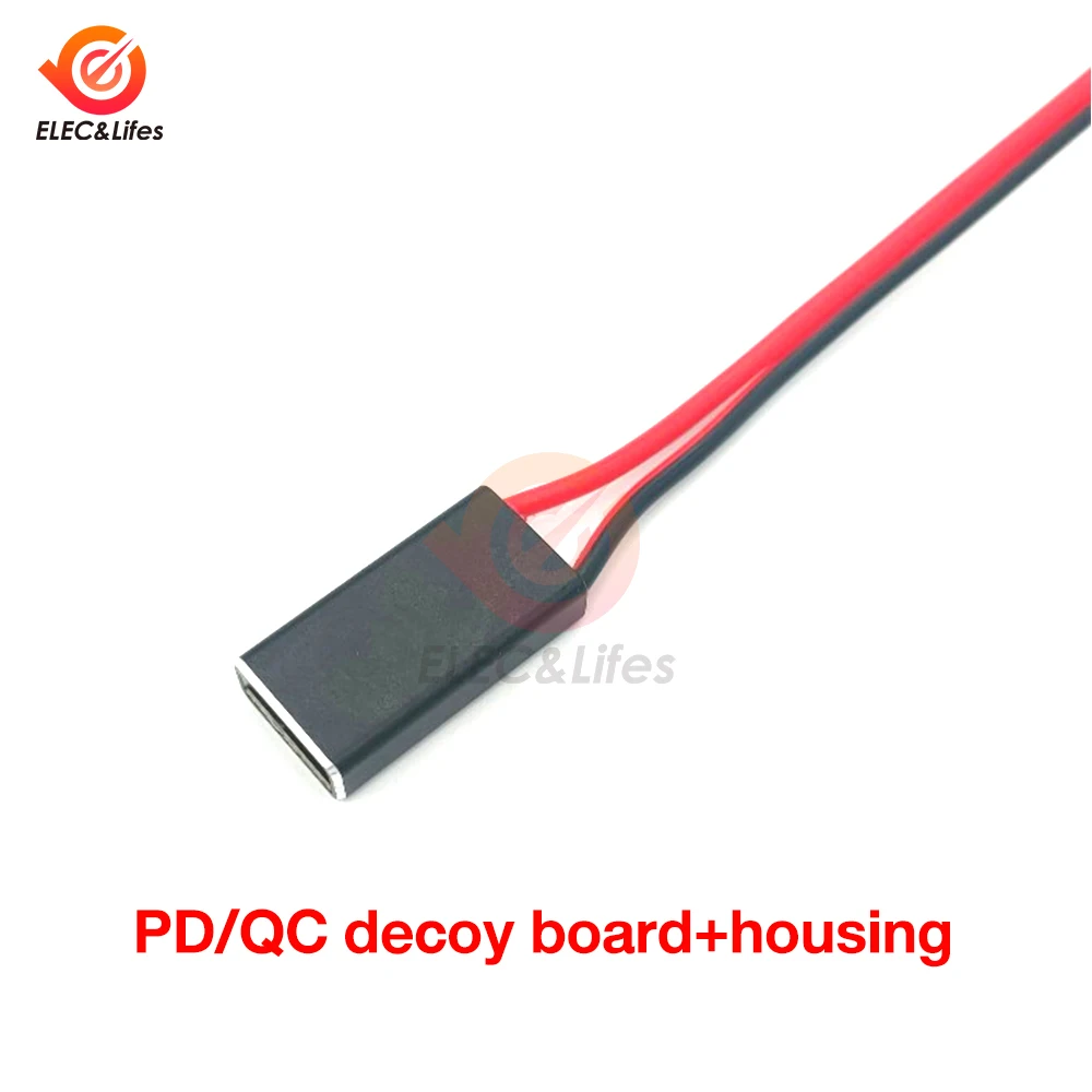 บอร์ดล่อเหยื่อ pd/qc ชาร์จเร็วโมดูล USB บูสต์โมดูล PD2.0 Type-C PD3.0 9V 12V 15V 20V โมดูลตรวจจับการโพลแบบชาร์จเร็ว