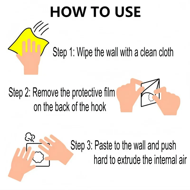 10 قطع من خطافات الحائط القوية ذاتية اللصق، والشماعات، وحاملات المفاتيح، ورفوف المناشف، وخطافات حائط لاصقة شفافة للمطبخ