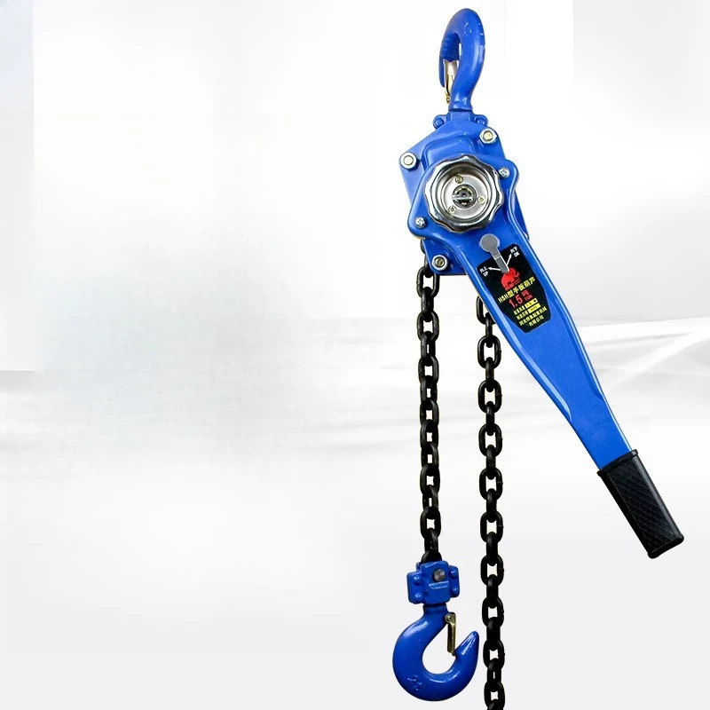 Truck Excavator Chain Hoist Manual Hand Crank Lifting Lever Traction Chain Hoist Large Rigging Equipment Cabestans JTC