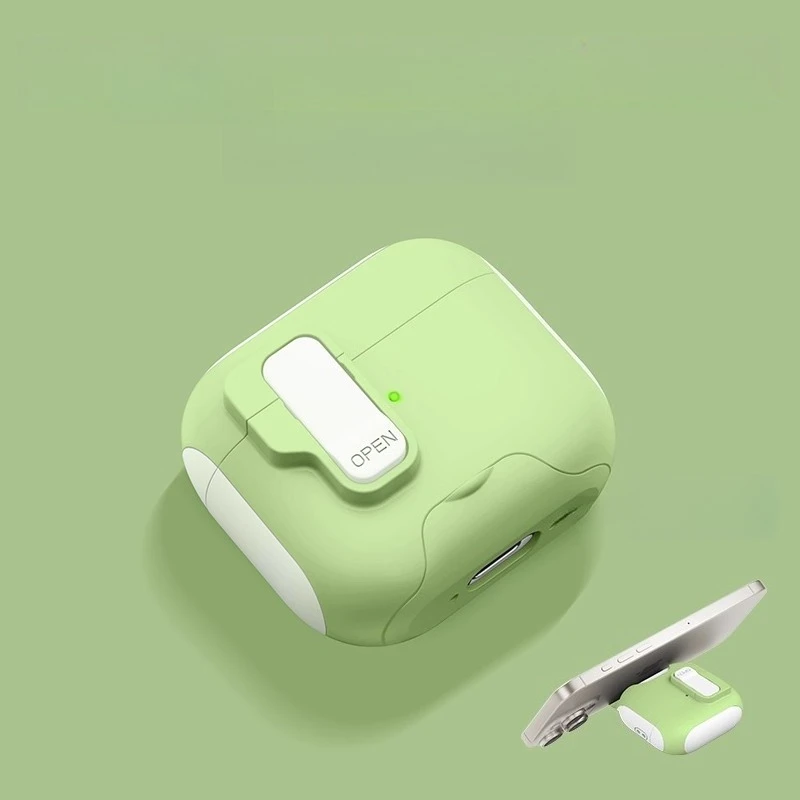 

For AirPods Pro2 Pro for AirPods 4th Generation Wireless Bluetooth Headset Cover Machine Protective Case with Lock Bracket