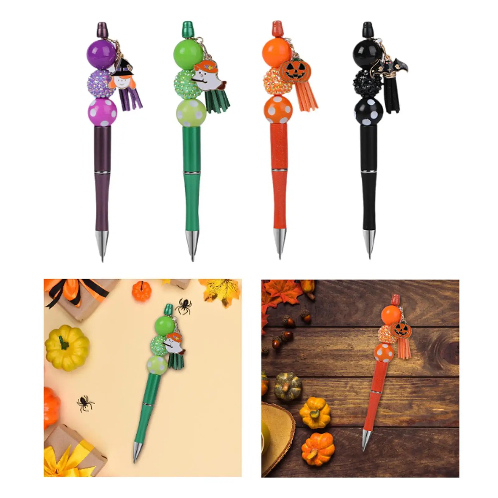 Beadable Pen Lightweight Sturdy Halloween Pen for Home Office Supplies Party