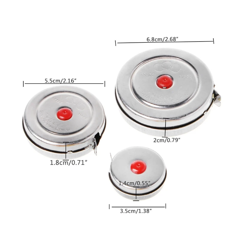 Retractable Measuring Tape Stainless Steel Tape Measure Anti-rust Measuring Tape Fitting for Surveyors Engineers 1/3/5m