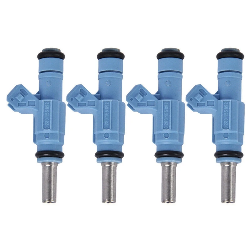 4 Piece Fuel Injectors Plastic+Metal Car Accessories For  TT Quattro 1.8T 06A906031J 0280155892