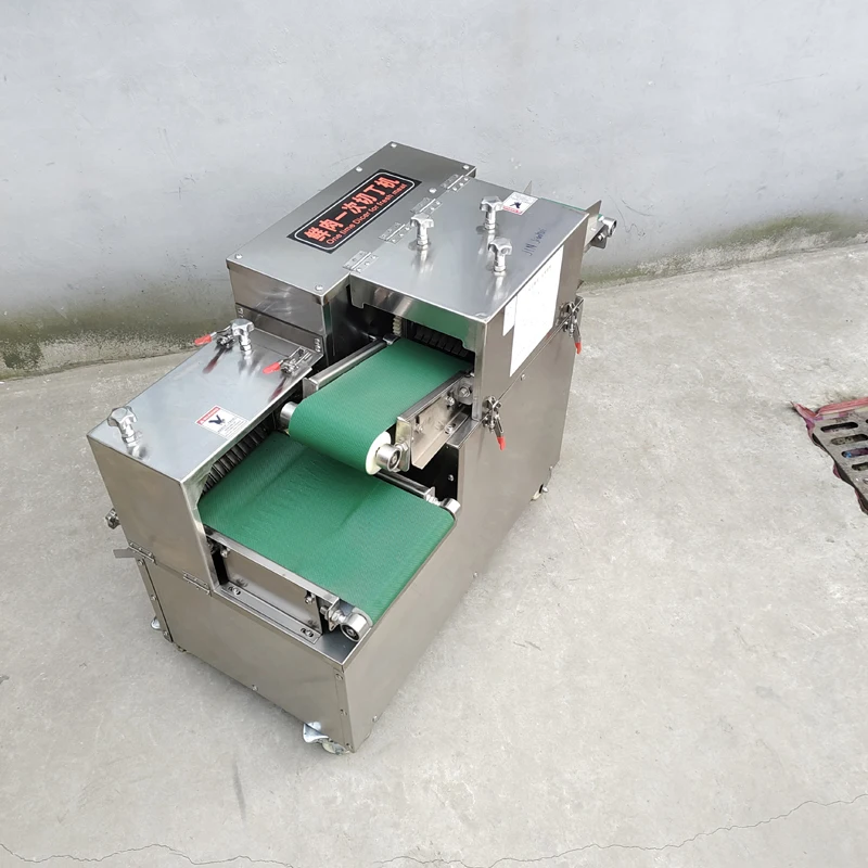 3000W Commercial Industry Fresh Meat Dicer Machine High Efficiency Meat Processing Equipment Fresh Meat Strip Cutter