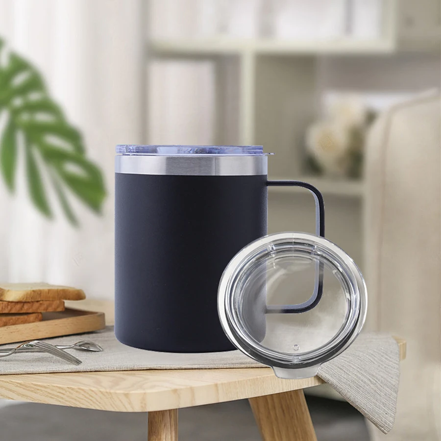 14 oz (approx. 396.9 g) Mug, Vacuum Insulated, Stainless Steel with Lid