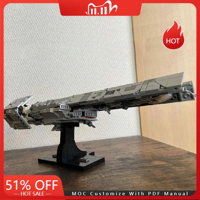 

721 PCS MOC Star Battle Midi-Scale Destroyer Building Blocks Brick Model DIY Creative Assembly Educational Toys Christmas Gifts